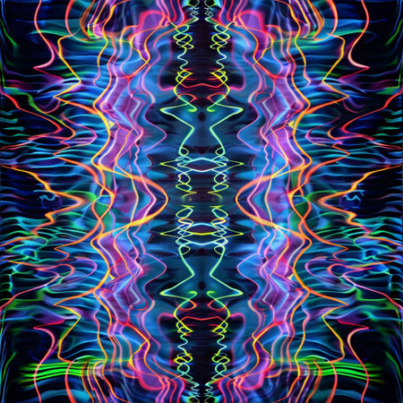 Abstract coloring background of the gradient with visual wave, twirl and lighting effectsの素材