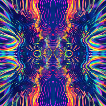 Abstract coloring background of the gradient with visual wave, twirl and lighting effectsの素材