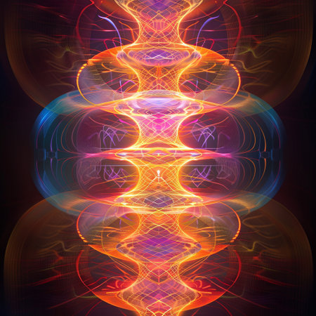 abstract fractal background a computer-generated 2D illustration, textureの素材