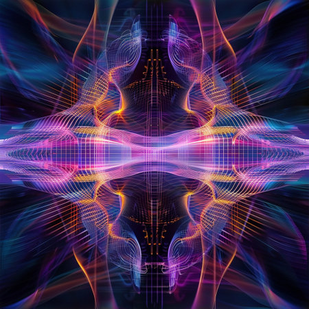 Abstract fractal background. Design element for brochure, advertisements, presentation, web and other graphic designer works. Digital collage.の素材