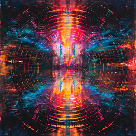 abstract galaxy - computer generated illustration, with some smooth lines in itの素材