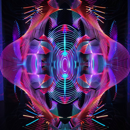 Abstract fractal background. Design element for brochure, advertisements, presentation, web and other graphic designer works. Digital collage.の素材