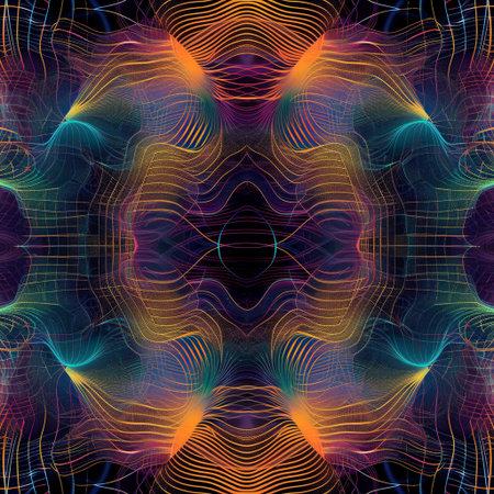 Abstract fractal background. Computer-generated image. Digital art.の素材