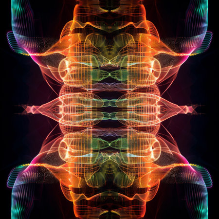 Digital illustration of human body in color background. 3D rendering.の素材