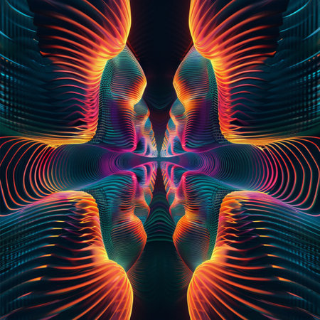 Abstract fractal. Fractal art background for creative design. Decoration for wallpaper, desktop, poster, cover booklet. Print for clothes, t-shirt. Creative illustration for designの素材