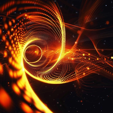 abstract fractal background a computer-generated 2D illustration, textureの素材