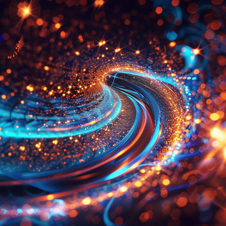 abstract fractal background a computer-generated 2D illustration, textureの素材