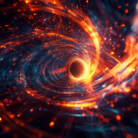 Abstract fractal. Fractal art background for creative design. Decoration for wallpaper, desktop, poster, cover booklet. Print for clothes, t-shirt. Creative illustration for designの素材