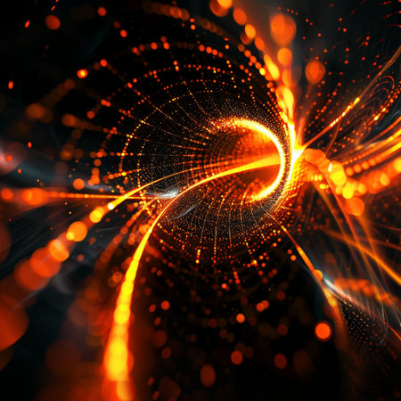 abstract fractal background a computer-generated 2D illustration, textureの素材