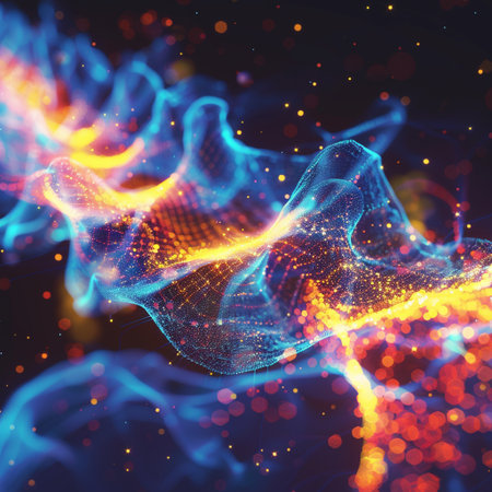 Futuristic abstract background. 3d rendering, 3d illustration.の素材