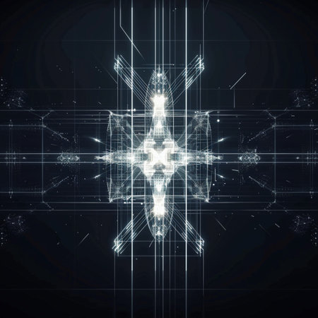 Abstract technological background, 3d illustration, computer-generated image.の素材