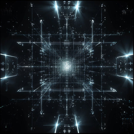 abstract fractal background a computer-generated 2D illustration, textureの素材