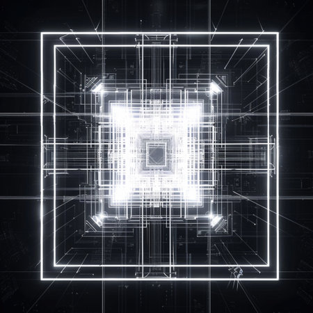 Abstract fractal background a computer-generated 2D illustration, textureの素材