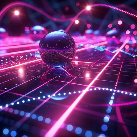 3d rendering of abstract technology background. Futuristic interface design.の素材
