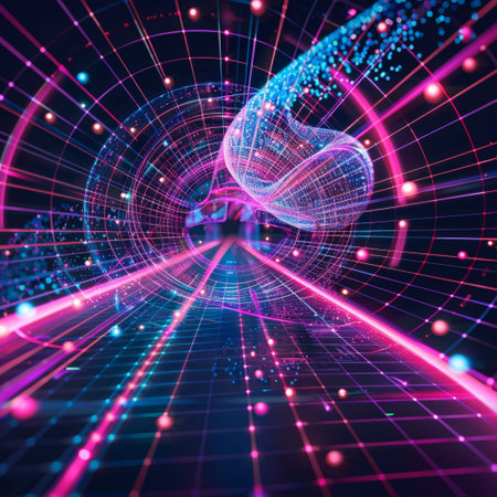 Abstract technology background. 3d rendering, 3d illustration.の素材