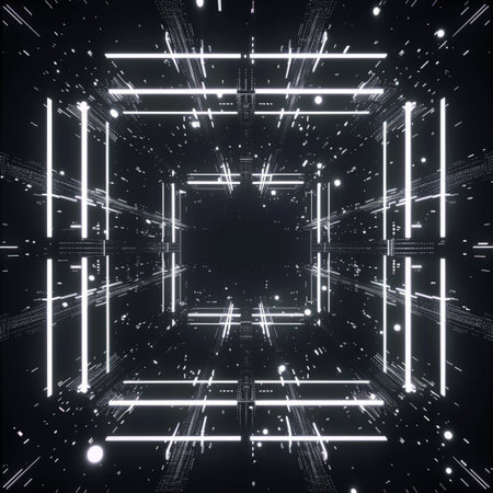 Futuristic technology interface. Abstract background. 3D rendering.の素材
