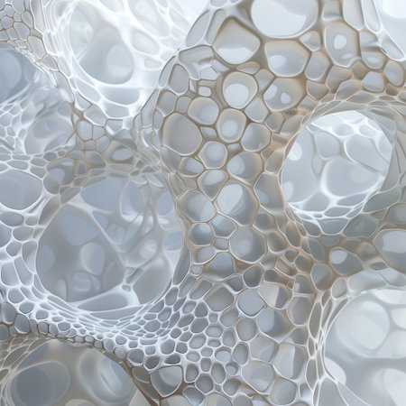 abstract background with smooth lines in white and gray colors, 3d renderの素材