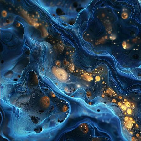 Abstract fractal background. Design element for brochure, advertisements, presentation, web and other graphic designer works. Digital collage.の素材