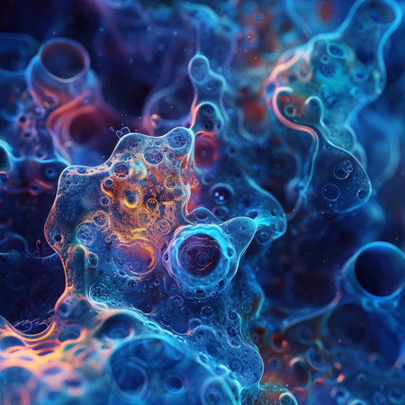 Abstract fractal. Fractal art background for creative design. Decoration for wallpaper, desktop, poster, cover booklet. Print for clothes, t-shirt. Creative illustration for designの素材