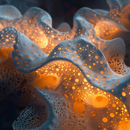 Abstract fractal. Fractal art background for creative design. Decoration for wallpaper, desktop, poster, cover booklet. Print for clothes, t-shirt. Creative illustration for designの素材