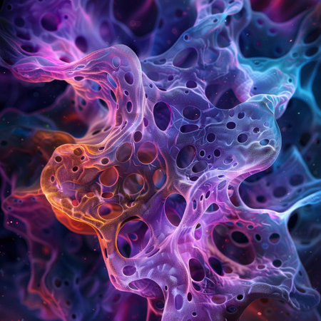 Abstract colorful background. Psychedelic digital art. 3D rendering.の素材