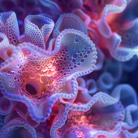 3D surreal illustration. Sacred geometry. Mysterious psychedelic relaxation pattern. Fractal abstract texture. Digital artwork graphic astrology magicの素材