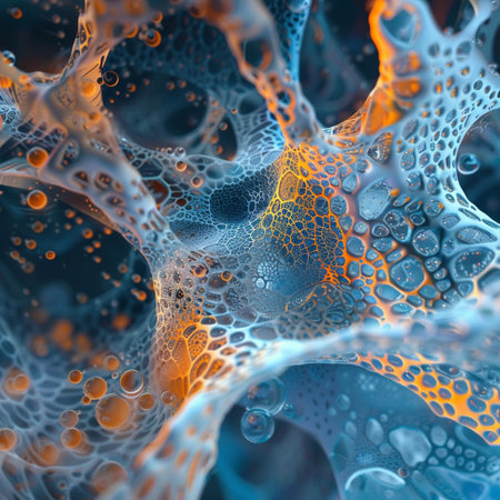 abstract fractal background a computer-generated 2D illustration, textureの素材