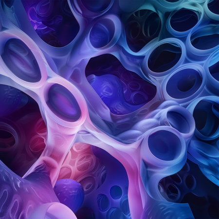 Abstract background. Purple and blue palette. Raster fractal graphics.の素材