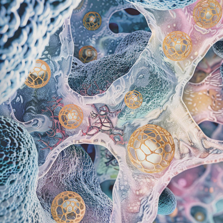 3d illustration of bacterial cell. Bacteria cell close up.の素材