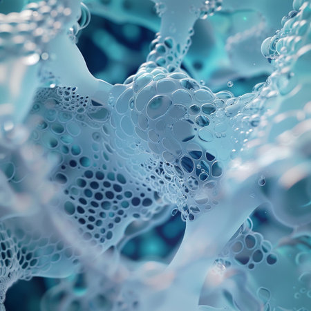 3d illustration of abstract geometric composition,digital art works. background consists of fractal color texture and is suitable for use in projects on imagination, creativity and designの素材