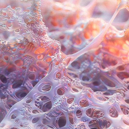 Abstract 3d rendering of chaotic structure. Futuristic background for business presentations.の素材