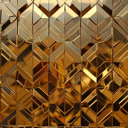 3d render, golden abstract background, computer-generated image.の素材