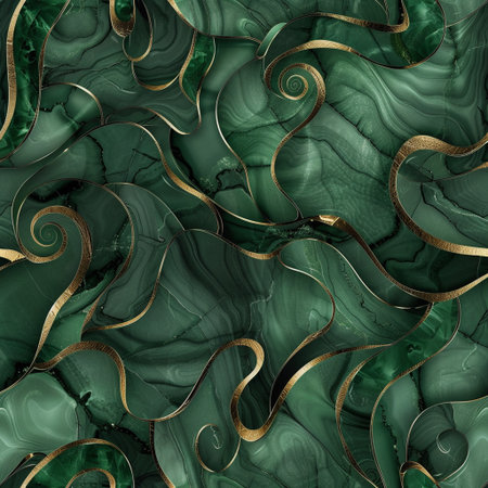 Luxury green marble texture. Seamless pattern. Vector illustrationの素材