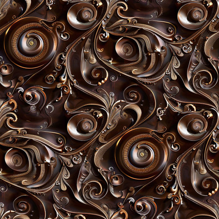 3D render of abstract fractal background. Computer generated graphics.の素材