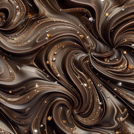 3D illustration of a fractal, computer-generated image.の素材