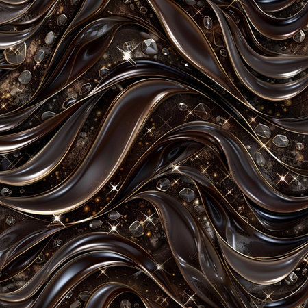 Abstract fractal computer generated composition with various geometrical shapes.の素材