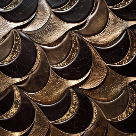 Luxury golden metal background. Computer generated 3D photo rendering.の素材