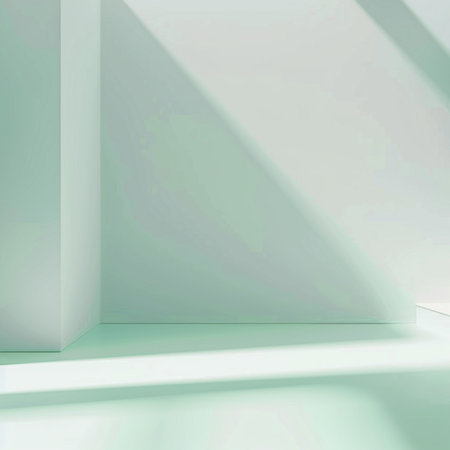 Abstract empty room interior. Minimalistic design. 3d renderの素材