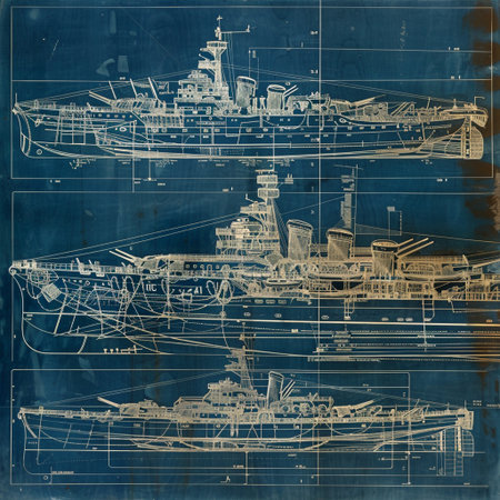 Drawing of an old ship on a grunge paper background.の素材