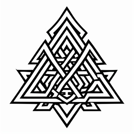 Celtic knot. Element for design. Vector Illustration.の素材