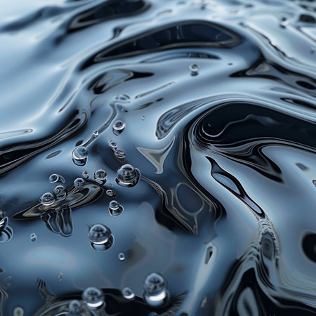 abstract background of blue water with air bubbles in it. macroの素材