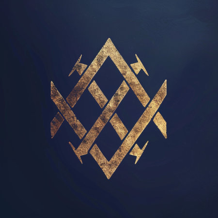 Celtic knot symbol. Vector illustration on chalkboard background.の素材