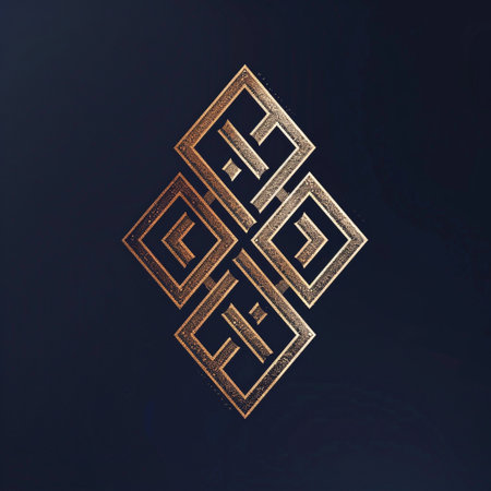 Luxury golden ornament on a dark background. Vector illustration.の素材