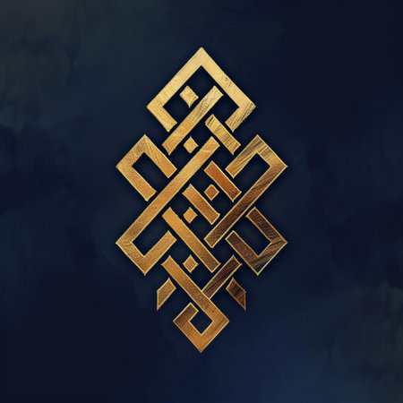Luxury golden ornament on a dark background. Vector illustration.の素材