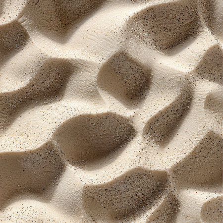 Seamless texture of the sand in the form of a waveの素材