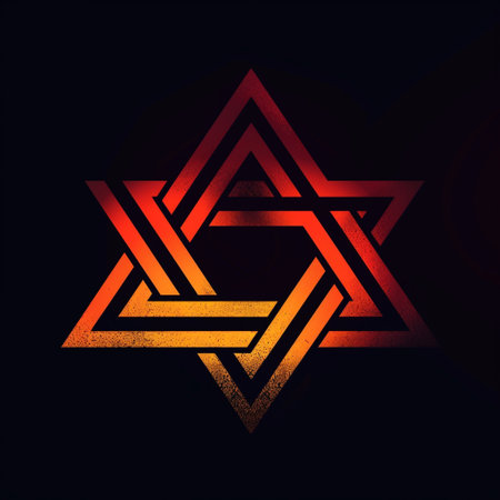 Star of David, abstract symbol. Vector illustration. Eps 10.の素材