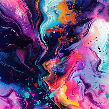 abstract colorful backgroundle texture, oil paint, watercolorの素材