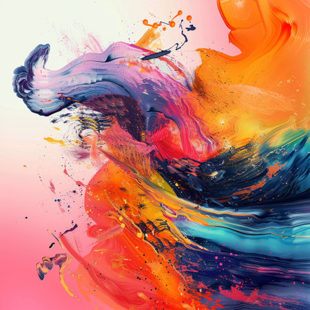 Abstract watercolor background with colorful splashes and blots. Vector illustrationの素材