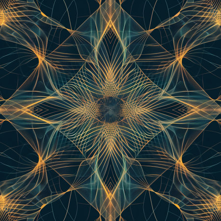 abstract fractal background a computer-generated 2D illustration, textureの素材
