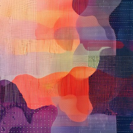 abstract background with different colored spots and lines of different shades of the same colorの素材